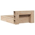 vidaXL Cadre de lit sans matelas 135x190 cm bois de pin massif
