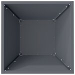 vidaXL Bol jardinière anthracite 35x35x15 cm en acier