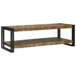 vidaXL Table Basse Multicolore 120x50x38 cm Bois Massif Récupéré