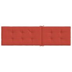 vidaXL Coussin de chaise longue rouge mélangé (75+105)x50x3 cm tissu