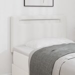 vidaXL Tête de lit simple blanche 100 cm en cuir synthétique
