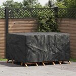 vidaXL Housse pour mobilier d'extérieur Noir 180 x 150 x 85 cm 420D