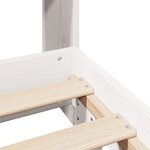 vidaXL Cadre de lit sans matelas blanc 160x200 cm bois de pin massif