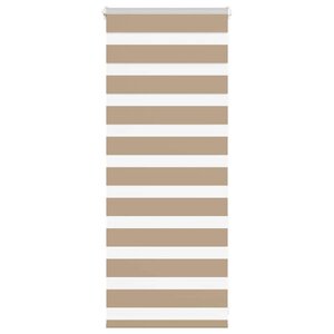 vidaXL Store zèbre marron sable largeur du tissu 50 9 cm polyester