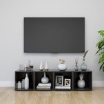 vidaXL Meubles TV 4 Pièces gris 37x35x37 cm bois d’ingénierie