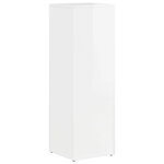 vidaXL Étagère latérale Blanc brillant 33 x 32 x 100 5 cm