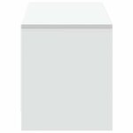 vidaXL Meuble TV avec LED Blanc 140 x 34 x 40 cm Bois d'ingénierie