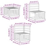 vidaXL Ensemble de canapés d'extérieur 6 pc Naturel Polyester