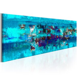 Tableau - abstract ocean l x h en cm 135x45
