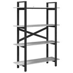 vidaXL Étagère Gris Sonoma 100 x 33 5 x 140 cm Bois d'ingénierie