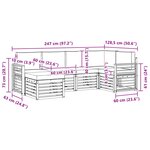 vidaXL Ensemble de canapés d'extérieur 6 pc Naturel et Beige Polyester