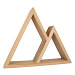 2 étagères murales bois montagne 37 x 30 cm