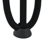 vidaXL Pieds en épingle à cheveux pour table basse 4 pièces Noir 42 cm Acier massif