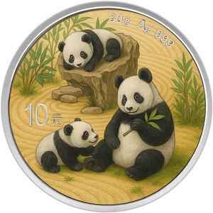 Pièce de monnaie en Argent 10 Yuan g 30 Millésime 2025 ZEN GARDEN