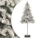 vidaXL Sapin de Noël artificiel avec neige floquée 210 cm