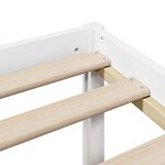 vidaXL Lit bibliothèque sans matelas blanc 140x200 cm bois pin massif