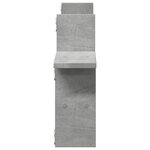 vidaXL Étagères murales 2 Pièces gris béton 38x12x38 cm bois d'ingénierie