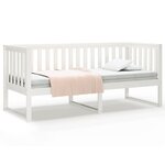 vidaXL Lit de jour sans matelas blanc 80x200 cm bois de pin massif