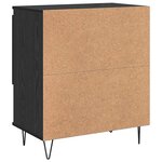 vidaXL Buffet Chêne noir 60 x 35 x 70 cm