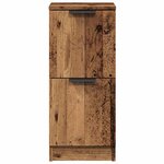 vidaXL Buffets 2 Pièces vieux bois 30x30x70 cm bois d'ingénierie