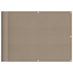 vidaXL Écran de balcon taupe 75x800 cm 100  polyester oxford