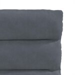 vidaXL Chaises à manger lot de 2 Gris foncé Velours