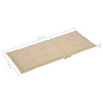 vidaXL Chaises inclinables de jardin et coussins lot de 8 Teck solide