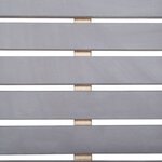 vidaXL Ensemble à manger d'extérieur 5 Pièces Gris Bois d'acacia solide