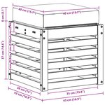 vidaXL Banc de Jardin Bois d'Acacia Massif Blanc