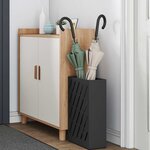 vidaXL Porte-parapluie Noir 28 x 12 x 41 cm Acier