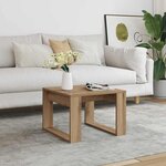 vidaXL Table d'appoint chêne artisanal 50x50x35 cm bois d'ingénierie