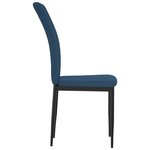 vidaXL Chaises à manger lot de 2 Bleu Velours