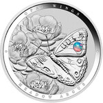 Monnaie MEADOW ARGUS Australian Opal Wings 1 Oz Argent 2$ Niue 2026 (PRÉCOMMANDE)