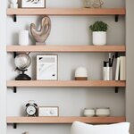 vidaXL Étagère murale marron clair 100x10x6cm bois chêne massif traité