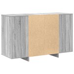 vidaXL Buffet gris sonoma en bois d'ingénierie 120 x 41 x 75 cm