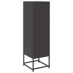 vidaXL Buffet haut noir 36x39x123 cm acier laminé à froid