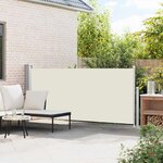 vidaXL Auvent latéral rétractable 140 x 300 cm Blanc cassé