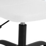 vidaXL Chaise de bureau réglable en hauteur blanc tissu en maille