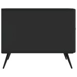 vidaXL Table basse Noir 49 x 50 x 40 cm Bois d'ingénierie