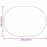 vidaXL Tapis ZIZUR Marron PP