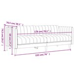vidaXL Ensemble de canapés 2 Pièces vert foncé tissu