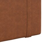 vidaXL Tête de lit suspendue Marron PU antique