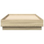vidaXL Cadre de lit sans matelas chêne sonoma 100x200 cm