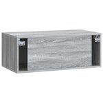 vidaXL Meuble TV mural Sonoma gris 78 5 x 41 x 30 cm Bois d'ingénierie