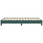 vidaXL Cadre de lit sans matelas vert foncé 120x210 cm velours