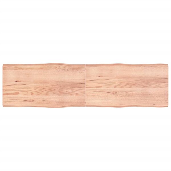 vidaXL Dessus de table bois massif traité bordure assortie