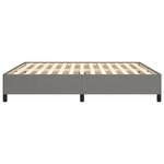 vidaXL Cadre de lit sans matelas gris foncé 180x200 cm tissu
