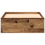 vidaXL Cadre de Lit Bois Vieilli 90x190 cm Bois d'Ingénierie