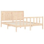 vidaXL Cadre de lit sans matelas bois de pin massif