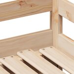 vidaXL Lit de jour avec tiroirs sans matelas 90x200 cm bois massif